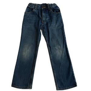 Gymboree Boys Denim Jeans Size 7 Adjustable Waist 100% Cotton